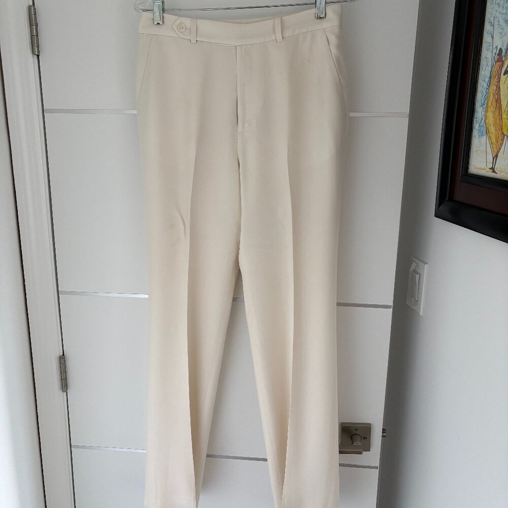 Lauren Ralph Lauren White Silk Pants